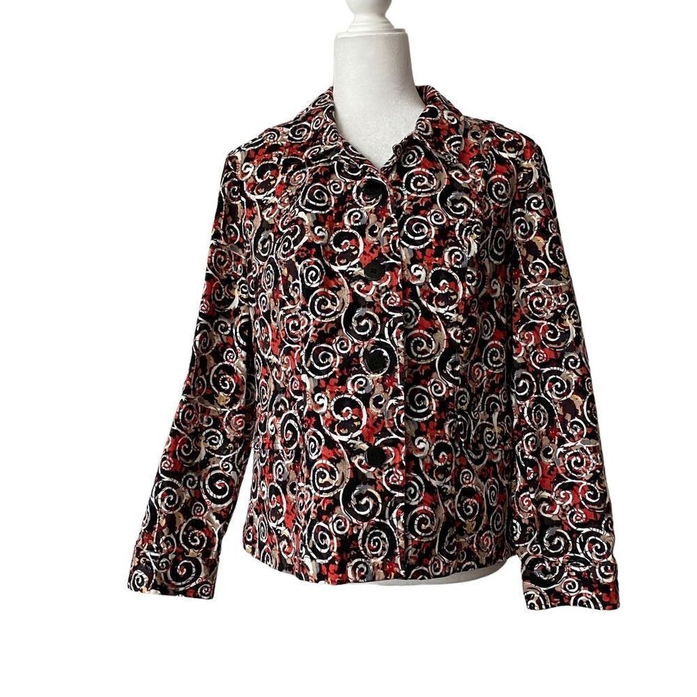 Christopher & Banks Stretch Woman’s Jacket Cotton SZ L